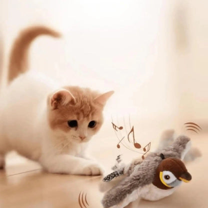 Flapping Bird Cat Toy – Rechargeable & Touch-Activated