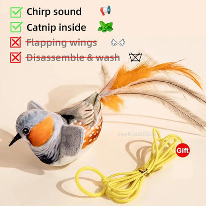Flapping Bird Cat Toy – Rechargeable & Touch-Activated