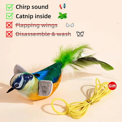 Flapping Bird Cat Toy – Rechargeable & Touch-Activated