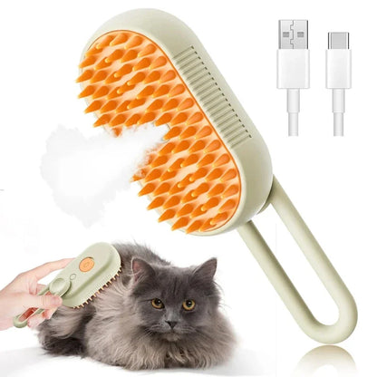 Steamy Pet Brush – Shedding Comb with Water Tank