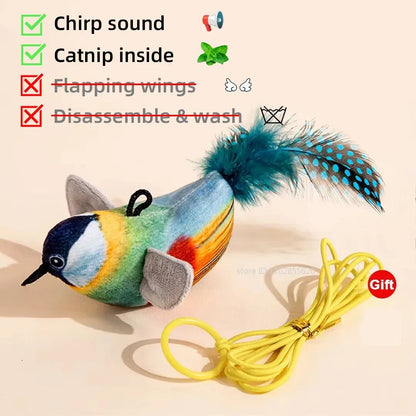 Flapping Bird Cat Toy – Rechargeable & Touch-Activated